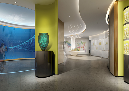 深圳王者天下生物科技有限公司展廳裝修設計